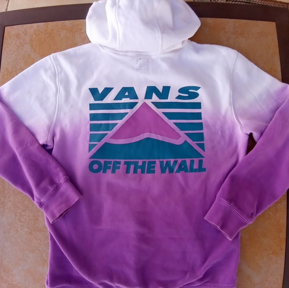 Vans Hoodie Off The Wall Tie Dye Ombre Medium - Picture 2 of 11